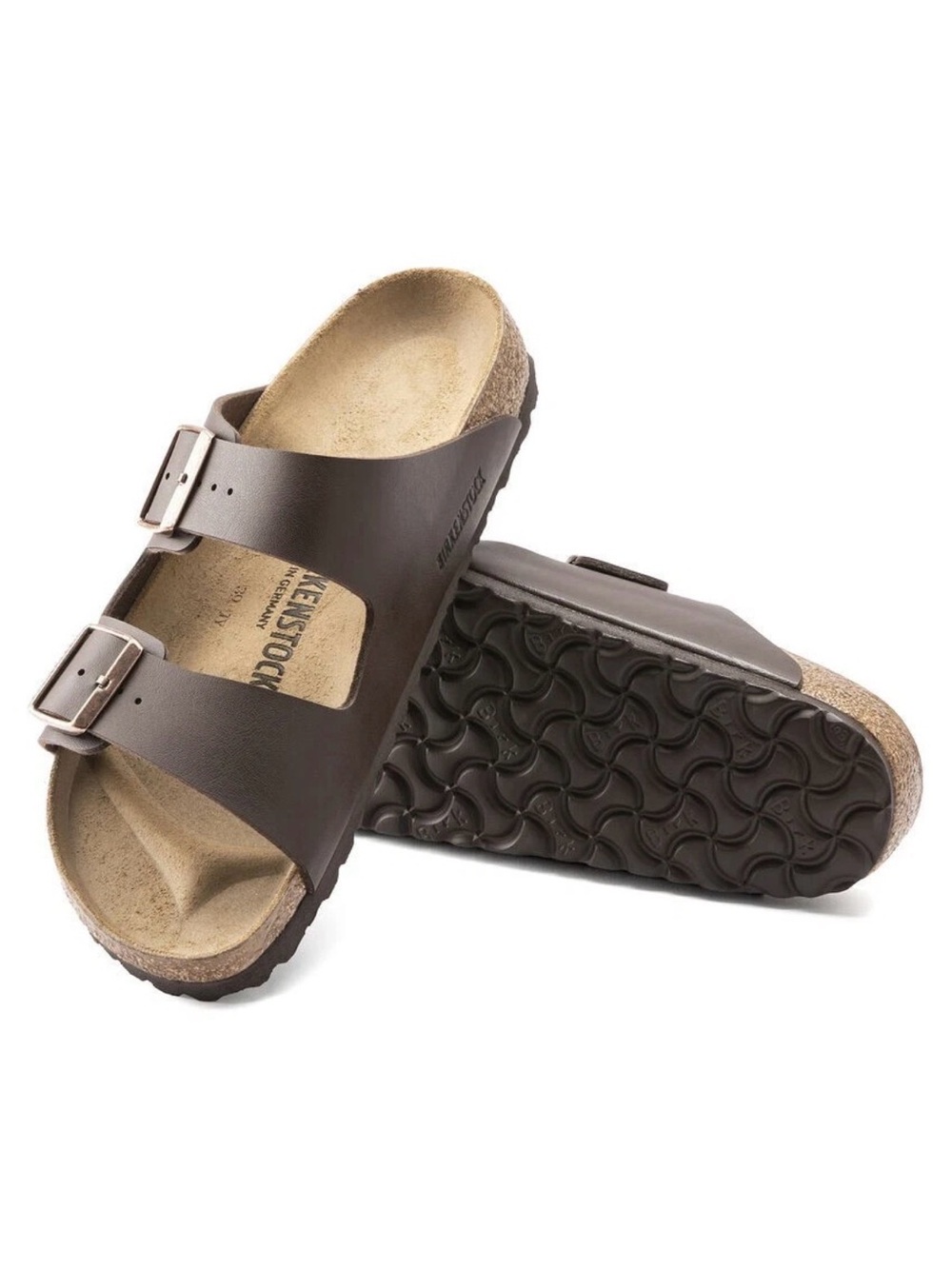 Birkenstock Arizona sandals dark brown leather size 40 women’s size 9 men’s 7